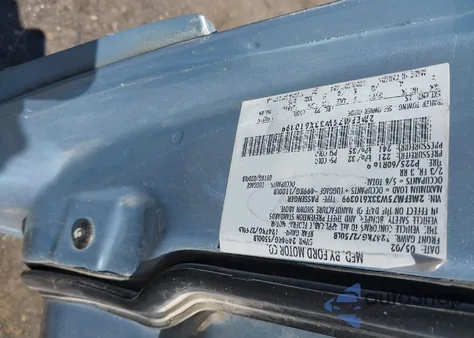 2003 Mercury Grand Marquis Ls z USA, uszkodzony, nr VIN 2MEFM75W33X610399